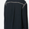 Cizalie geborduurde katoenen gaasblouse