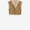 Clara faux schapenvacht vest Clara faux schapenvacht vest