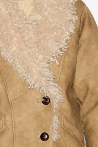 Clea Faux Shearling jas