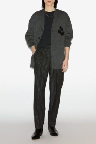 Curtis Wollen en katoenen vest met logo