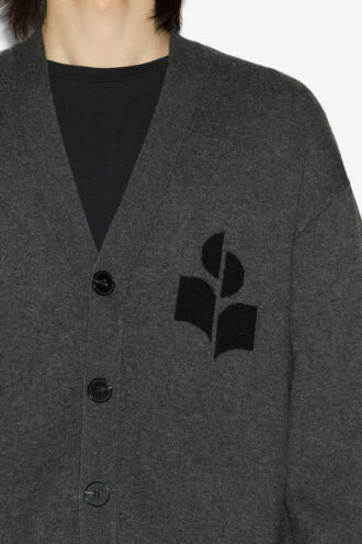 Curtis Wollen en katoenen vest met logo
