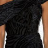 Cyane asymmetrische jurk met print