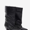 Dalby gedrapeerde leren laarzen