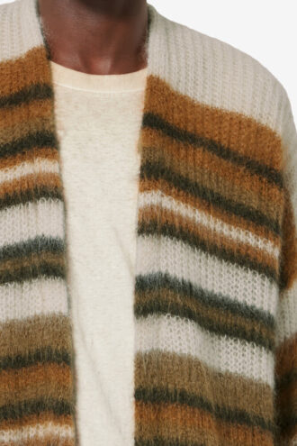 Danah Gestreepte mohair vest