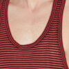 Darius gestreepte linnen tanktop