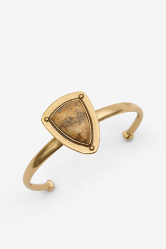 Dees armband van messing en steen