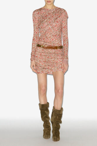 Denise korte gedrapeerde jersey jurk