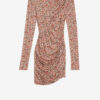 Denise korte gedrapeerde jersey jurk