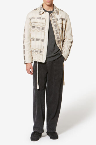 Deyis Wavy Jacquard jas