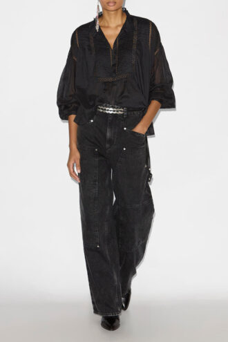Disia katoenen voile blouse