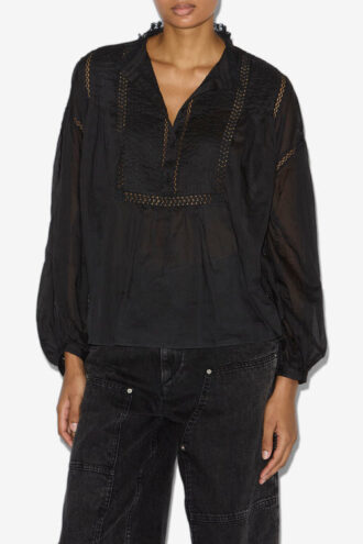 Disia katoenen voile blouse