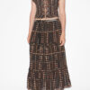 Diya Lange katoenen voile rok met print