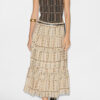 Diya Lange katoenen voile rok met print