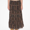 Diya Lange katoenen voile rok met print