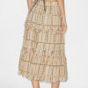 Diya Lange katoenen voile rok met print