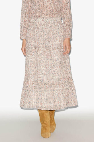 Diya Lange lichtgewicht katoenen rok met print
