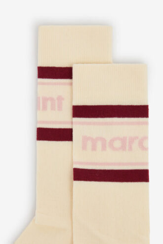 Donna Sportieve gestreepte halfhoge sokken