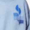 Drany tweekleurige mohair trui met logo