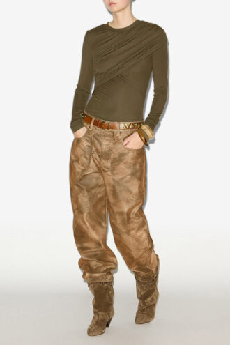 Dressi gedrapeerde jersey top