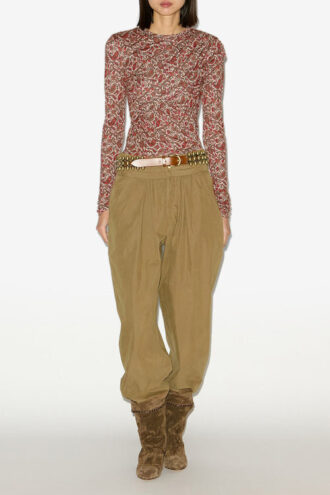Dressi gedrapeerde jersey top