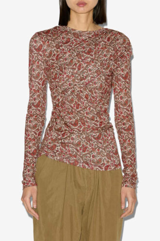 Dressi gedrapeerde jersey top