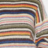 Drussell gestreepte geborstelde mohair trui