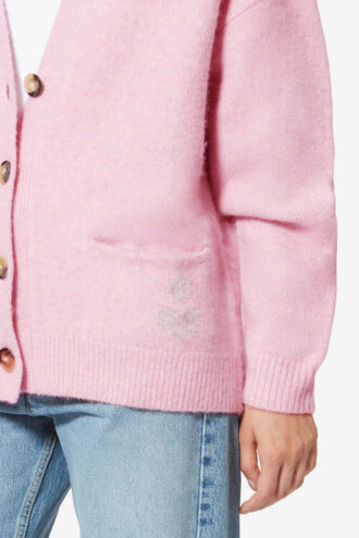 Eborah alpaca vest met logo
