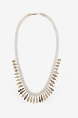 Edwin zilverkleurige messing ketting