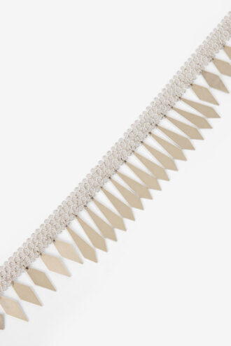 Edwin zilverkleurige messing ketting