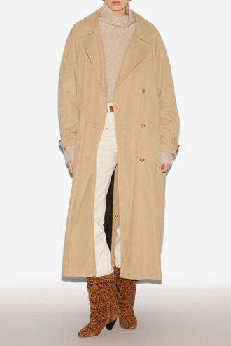 Elea vloeiende trenchcoat