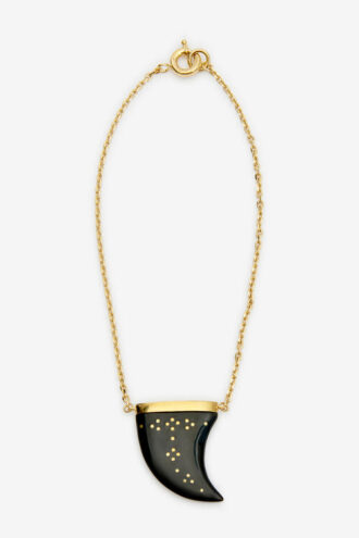 Ellen buffelhoorn hanger ketting