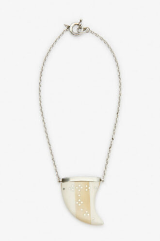 Ellen buffelhoorn hanger ketting
