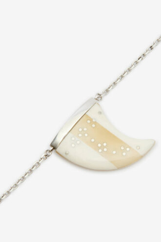 Ellen buffelhoorn hanger ketting