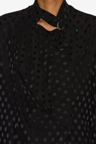 Emany zijden blouse met stippenprint