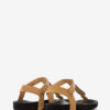 Enore geborduurde leren sandalen