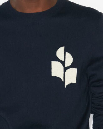 Evans katoenen en wollen trui met logo
