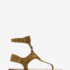 Eveen platte sandalen van suède leer