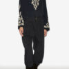 Falonne geborduurde crêpe blouse Falonne geborduurde crêpe blouse
