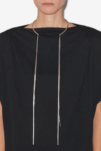 Fascinerende verzilverde sjaalketting