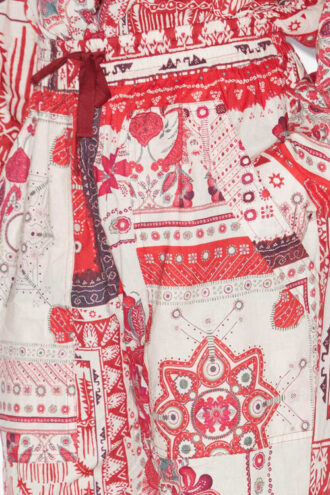 Fedora katoenen voile broek met bandana print