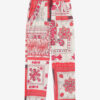 Fedora katoenen voile broek met bandana print