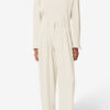 Felissa Vloeiende crêpe top met lange mouwen