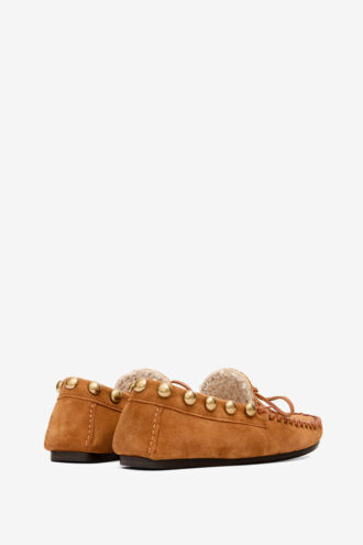 Fitza gevoerde leren loafers