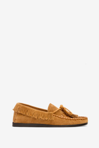 Fitza leren loafers met franjes