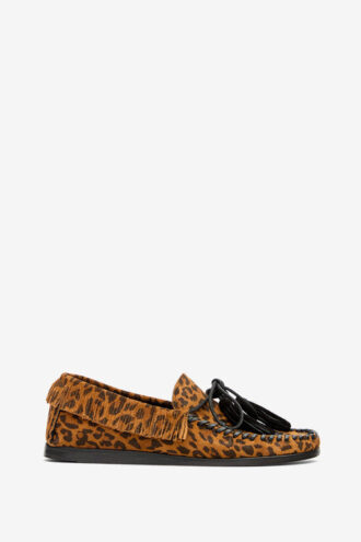 Fitza loafers van bedrukt leer