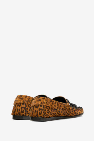 Fitza loafers van bedrukt leer