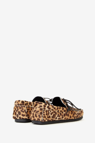 Fitza loafers van bedrukt leer