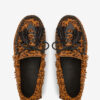 Fitza loafers van bedrukt leer