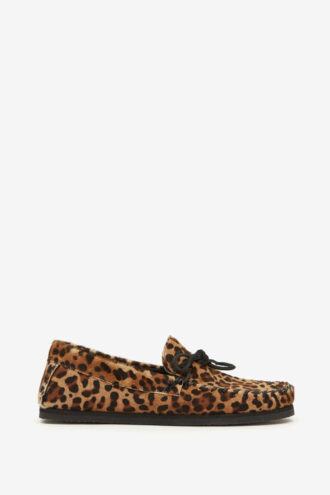 Fitzo loafers van bedrukt leer