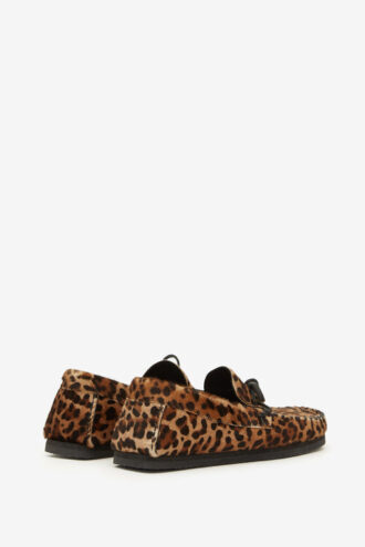 Fitzo loafers van bedrukt leer